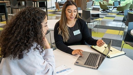 Academic and career advisor Sonia Gordillo advises students who are pre-health and plan to go to medical school or other health-related graduate program.
